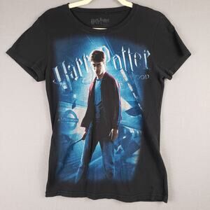 Harry Potter Half Blood Prince Big‎ Picture Graphic Tee Black Movie Promo Size M